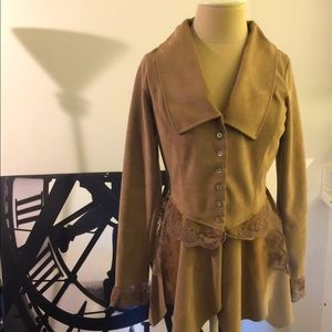 Venus Faux Suede XSmall Lace Jacket